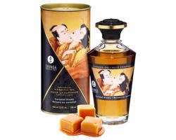 Shunga - Hrejivý masážny olej - karamel (100ml)