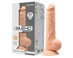 Silexd 9,5 - prísavkový dildo - 24cm (prírodný)