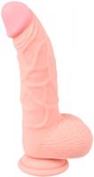 Silikónové dildo s prísavkou a semenníkmi Rich Man (20 cm)