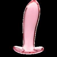 Sklenený análny kolík Borosilicate Nebula (12,5 cm), růžová