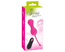 SMILE Láska guličky - nabíjacie, rádiové vibračné vajíčko (ružové)