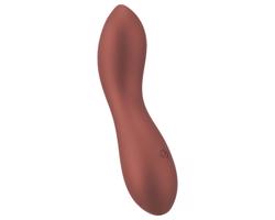 Smile - pružný mini G-bod vibrátor (bronz)