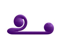 Snail Vibe Duo - nabíjateľný 3v1 stimulačný vibrátor (fialový)