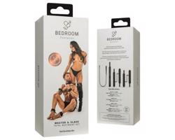 Spálňové fantázie - 4-dielna sada na spútanie (čierna)