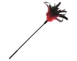 Sportsheets - dlhé pierko na jemné šteklenie (červené)