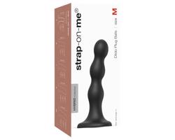 Strap-on-me Balls M - guľový, prísavkový dildo (čierny)