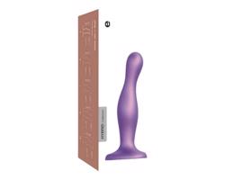 Strap-on-me Curvy M - vlnitý, s prísavkou dildo (fialová)