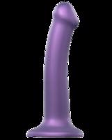 Strap-on-me dildo s prísavkou Metallic Shine M (18 cm), fialové
