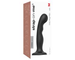 Strap-on-me P&G M - ohnuté dildo s prísavkou (čierne)