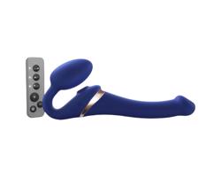 Strap-on-me S - pripínací vibrátor s vlnami vzduchu - (modrý)