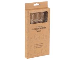 Straw Willy - penisové slamky - priesvitné (4ks)