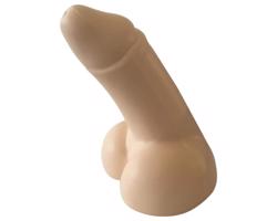 Stress Willie - antistresová loptička - penis (prírodný)
