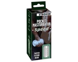 STROKER Speed - análne masturbátor (priehľadný)