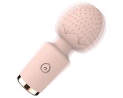 Sunfo Strawberry - vodotesný mini masážny vibrátor (ružový)