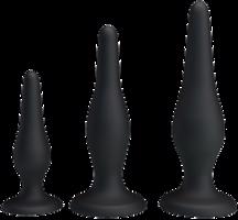 Súprava silikónových análnych kolíkov Anal Kit (3 ks)
