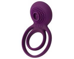 Svakom Tammy - nabíjateľný, vibračný krúžok na semenníky a penis (fialový)