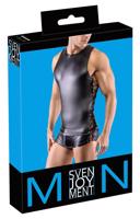 Svenjoyment - Pánsky korzetový top (čierny)