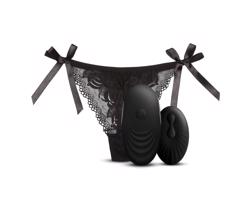 Sway No.3 - nabíjacie vibračné nohavičky s rádiom - čierna (S-L)