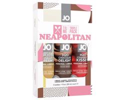 System JO Tri Me - sada s ochuteným lubrikantom na vodnej báze - 3 ks