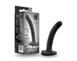 Temptasia Twist Small - prísavkový, špirálový dildo (čierny)