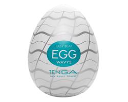 TENGA Egg Wavy II - vlnitý vajíčkový masturbátor (1 ks)