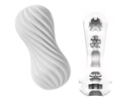 TENGA Flex - masturbátor (biely)