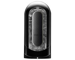 TENGA Flip Zero - vibrujúci masturbátor (čierny)