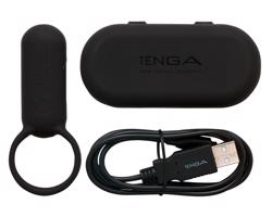 TENGA Smart Vibe vibračný krúžok na penis (čierny)
