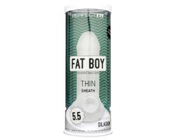 Tenký Fat Boy - návlek na penis (15 cm) - biely