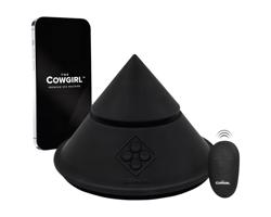 The Cowgirl Cone - inteligentný sex stroj s rôznymi nástavcami (čierny)
