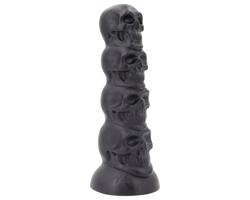 Toppedmonster - Lebka dildo - 22 cm (čierne)