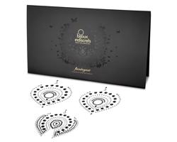 Trblietavé diamanty intímne šperky set - 3-dielny (čierny)