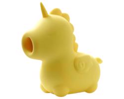 Unihorn Bean Blossom - nabíjací vibrujúci jednorožec (žltý)
