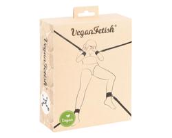 Vegán Fetish - posteľná bondage sada (čierna)