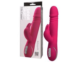 Vibe Couture Rabbit Skater - Zajačikový pohyblivý vibrátor (ružový)