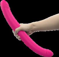 Vibračné obojstranné dildo Orgasmic Double Do (45 cm) + darček Lubrikačný gél Natural 15 ml