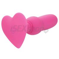 Vibrating Beaded Probe nabíjateľný kolík so srdiečkom ružový