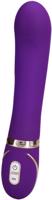 Vibrátor s dvojitým silikónom Front Row Purple (22 cm)