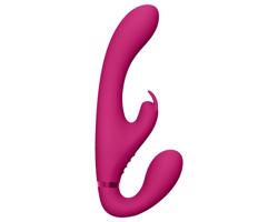 Vive Suki - nasadzovací vibrátor bez pásky (ružový)