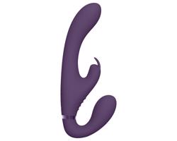 Vive Suki - pripínateľný vibrátor bez pásu (fialový)