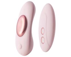 Vivre Gigi - akumulátorový rádiový vibračný panty (ružová)
