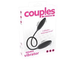 Výber pre páry - duálny vibrátor, čierny, dobíjateľný
