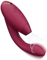 Womanizer Duo 2 tlakový vibrátor, červený