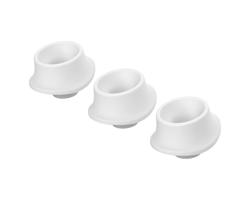 Womanizer L - náhradný sací zvonový set - biely (3 ks) - veľký