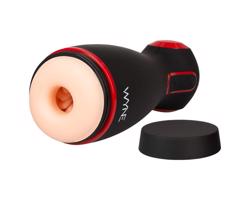 WYNE 06 - akumulátorový vibračný masturbátor (čierny)