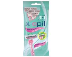 X-Epil - jednorazová dámska holiaca strojček s 3 čepeľami (3+1 ks)