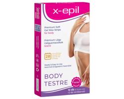 X-Epil - Pripravené gélové pásiky (12 ks) - na telo