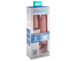 X-TENSION Elite 2 - prsteňová návlečka na penis (prírodná)