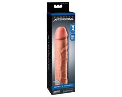 X-TENSION Perfect 2 - realistický návlek na penis (20,3 cm) - prirodzený