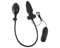 You2Toys - čierny nafukovací análny vibrátor